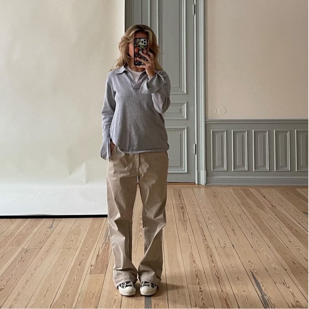 Djerf Avenue Getaway Top Grey Melange